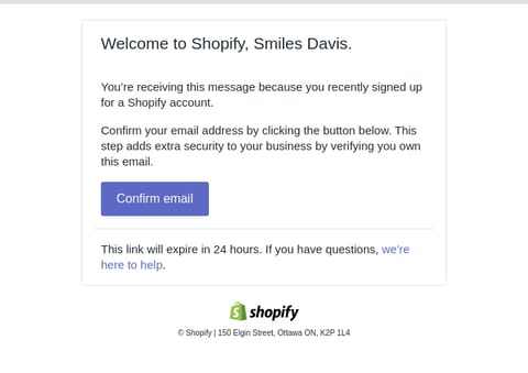shopify double opt-in confirmation email