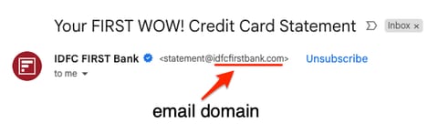 what is an email domain example