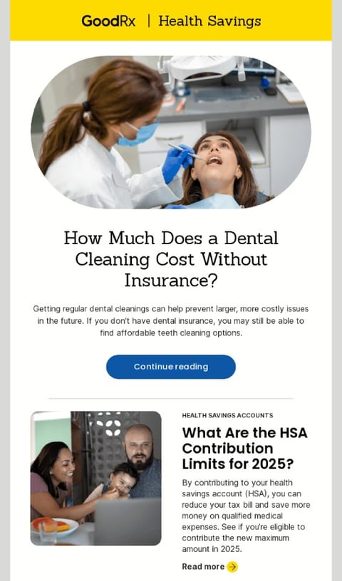 Educational email newsletter