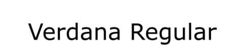 Verdana font for email