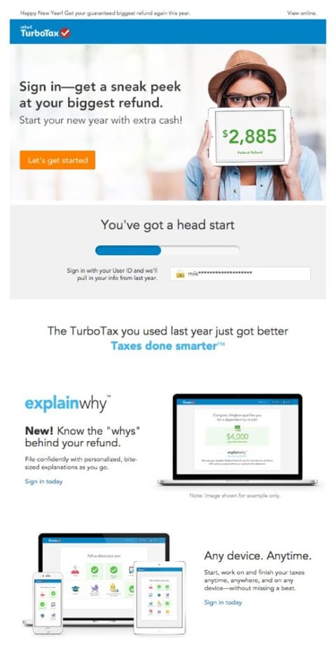 lead nurture product focused email