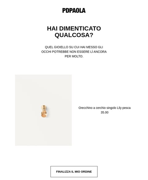 Abandoned cart email example -7