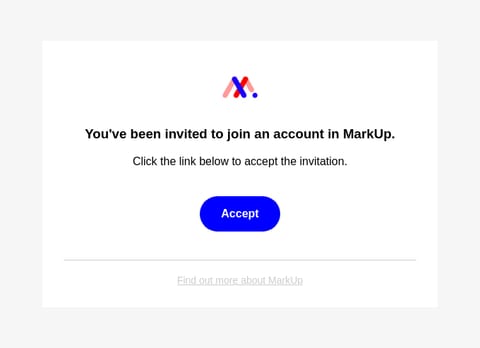 Business email invite