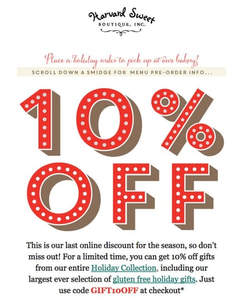 Discount sale email example - 3