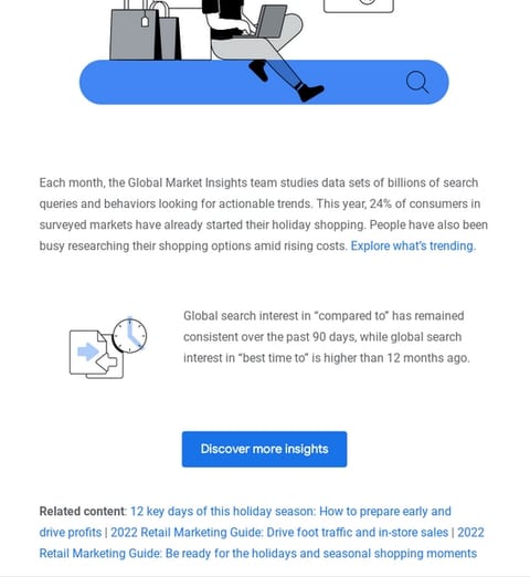 Google email seo example