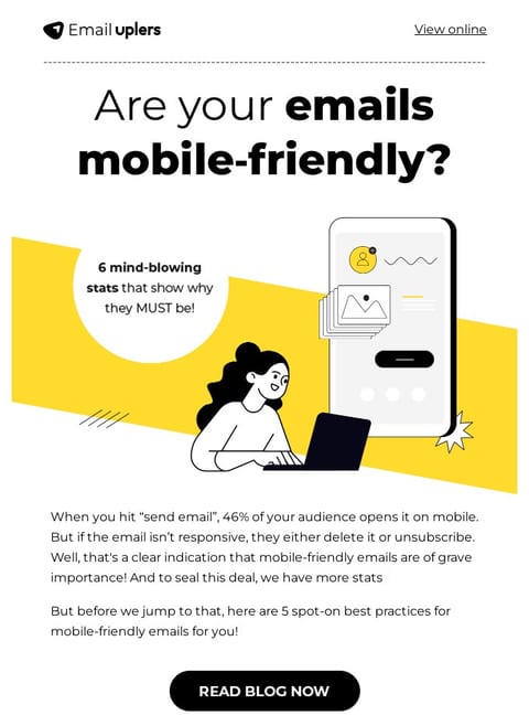 Marketing email copywriting principle