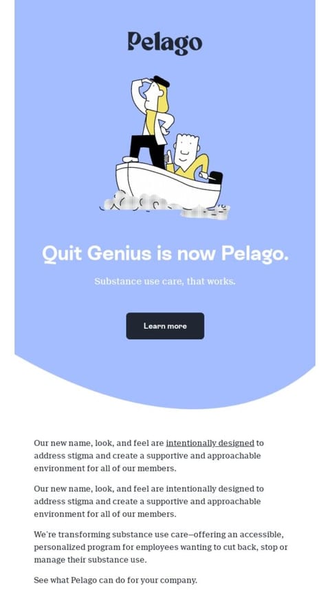 Pelago Broadcast Email