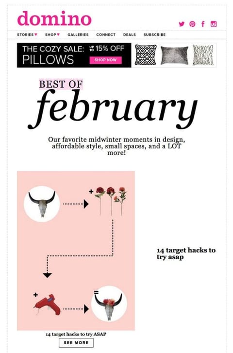 Promotional email example 10