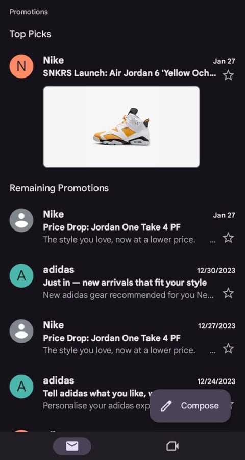 Gmail on Android