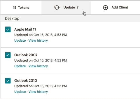 Mailchimp UI