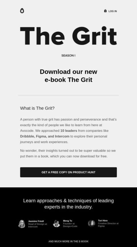 e-book email example
