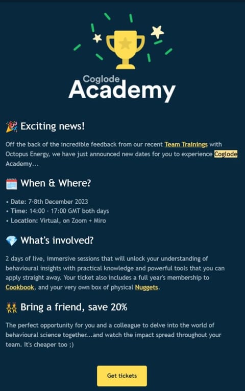 HTML email example