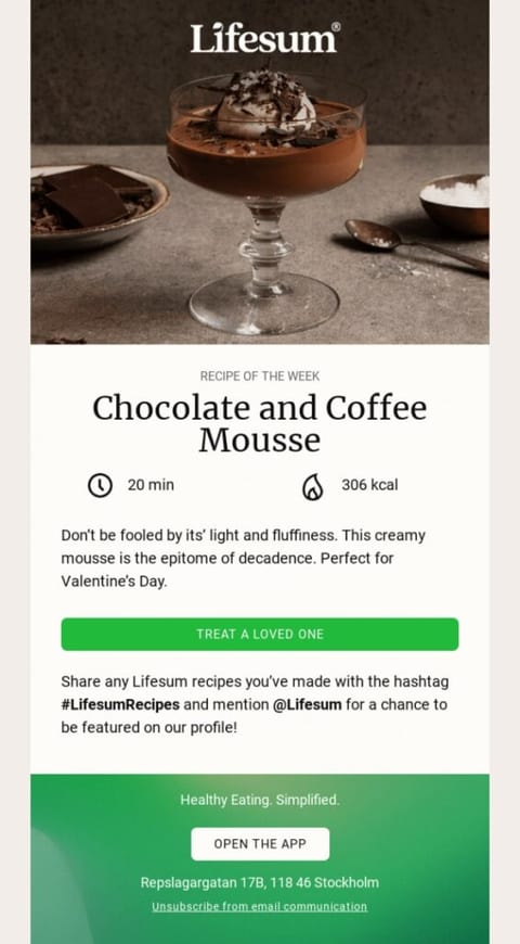 special valentines day gift email