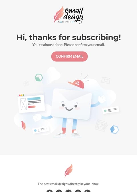 subscription confirmation example email