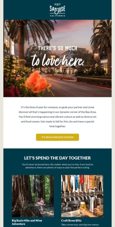 valentines day segmentation email