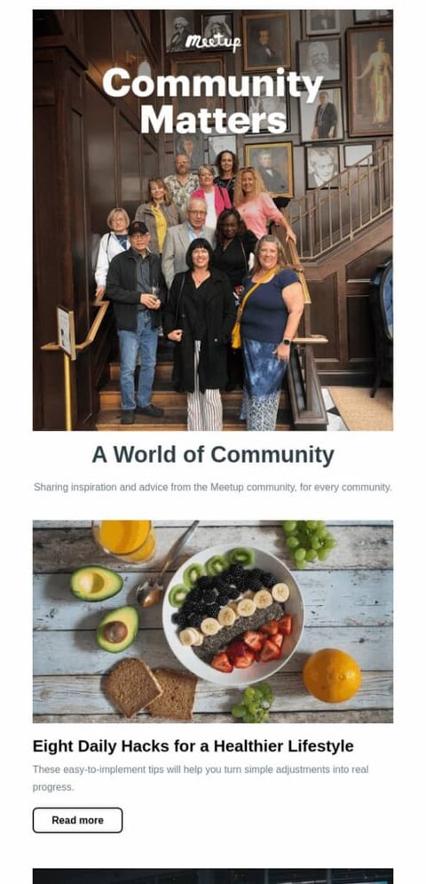 MeetUp Email Blast