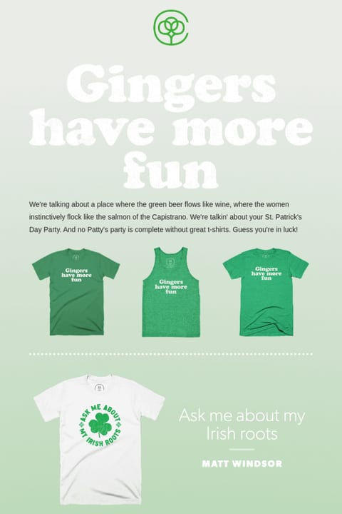 St. patricks email 4