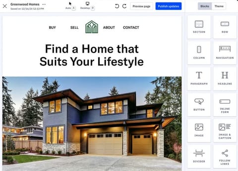 ActiveCampaign landing page builder