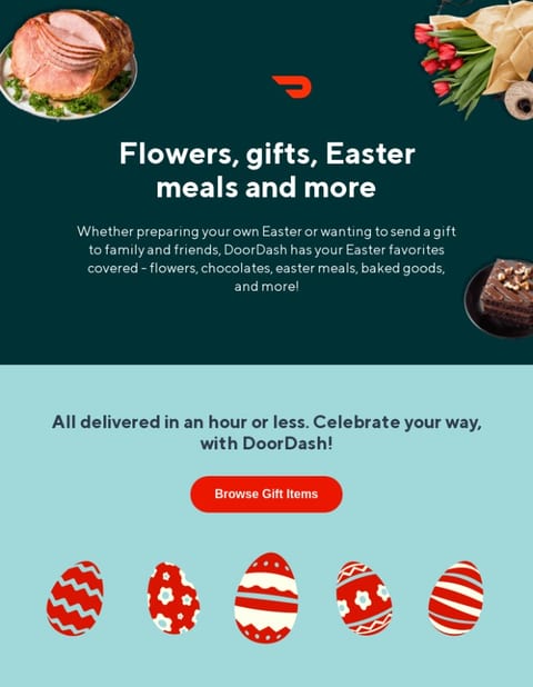 Easter greetings email