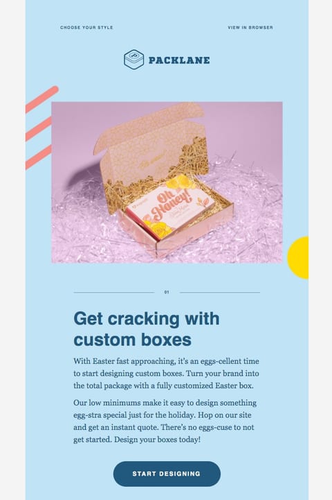 Easter newsletter example