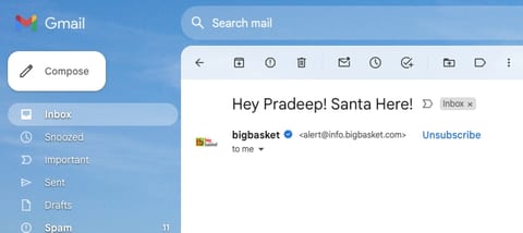 Gmail sender with BIMI