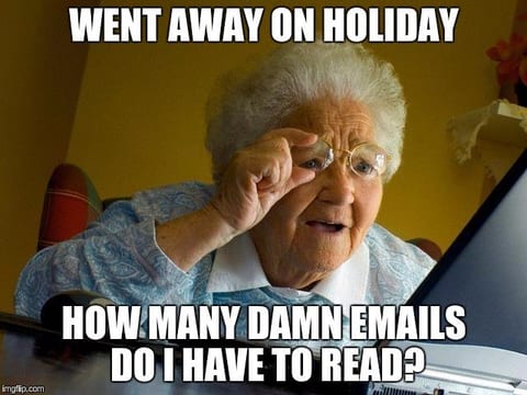 How many emails meme