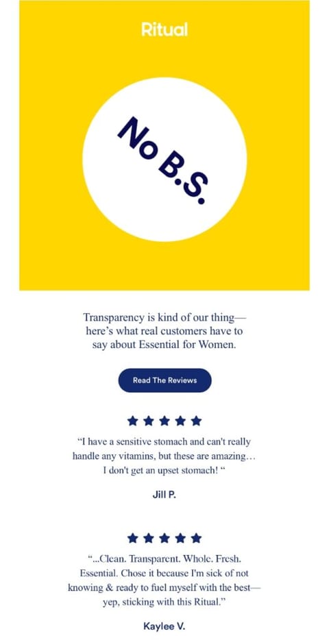 Mobile-first design example
