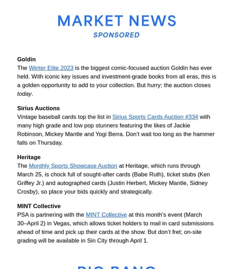 sponsored content in a newsletter