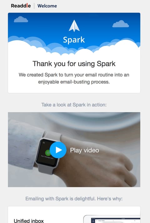 Readdle Onboarding Email