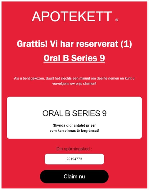Real life spam example