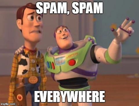 Spam spam everywhere meme