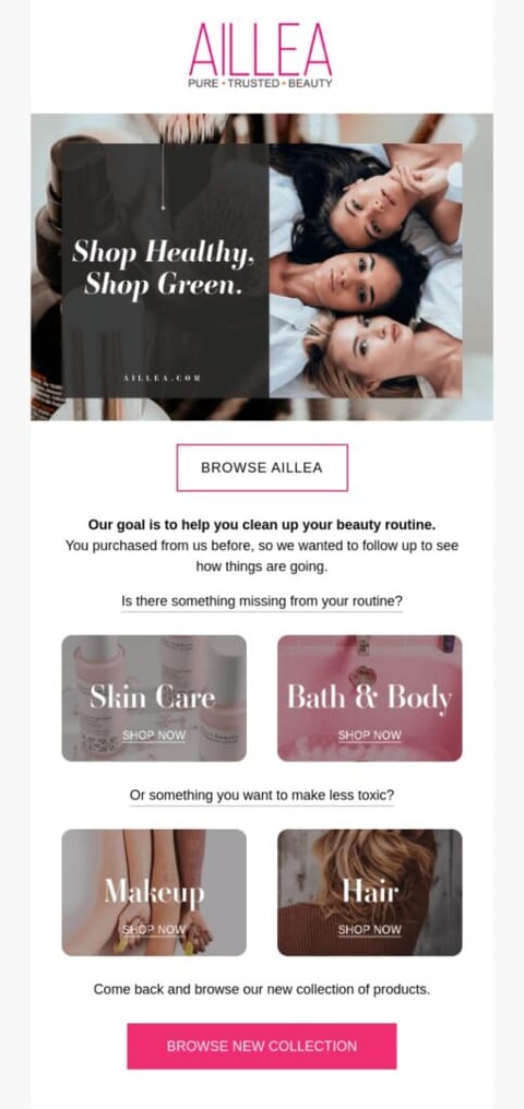 What youve missed reactivation email example