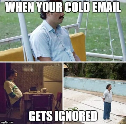 When your cold email gets ignored