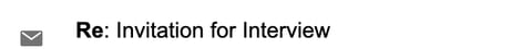 re in email example