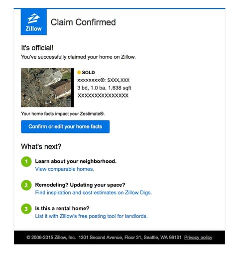 Closing congrats email