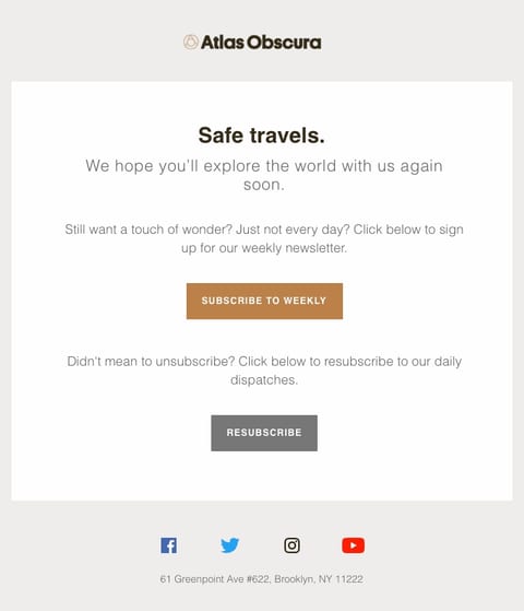 Email 5 in winback email campaign