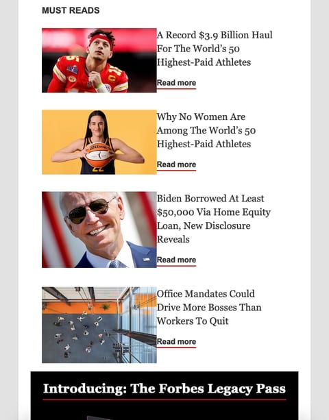 Forbes Daily Newsletter