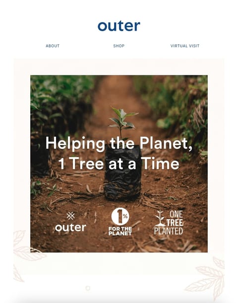 Outer Sustainability Email