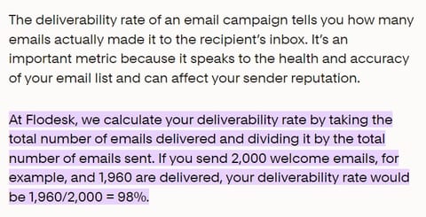flodesk definition of deliverability