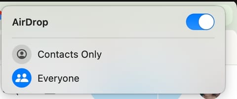 Airdrop video upload step