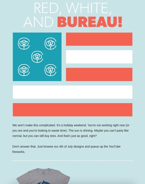 Cotton Bureau 4th July Email