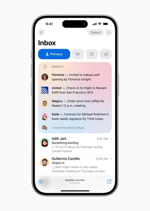 This is how Apple’s Mail app will look with Apple Intelligence 1