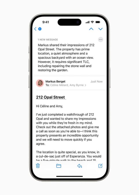This is how Apple’s Mail app will look with Apple Intelligence