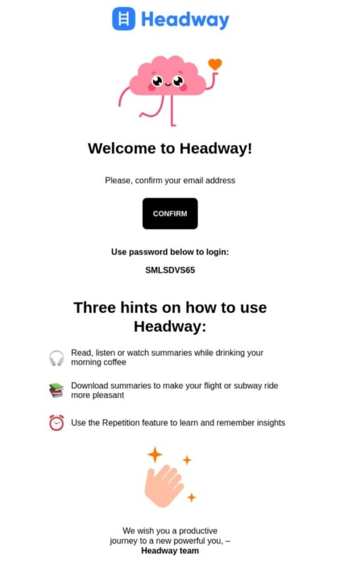 transactional email campaign example