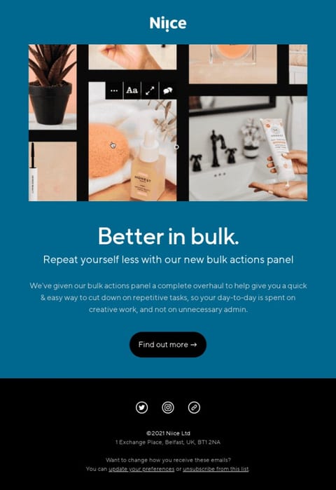 Cross sell email example 4