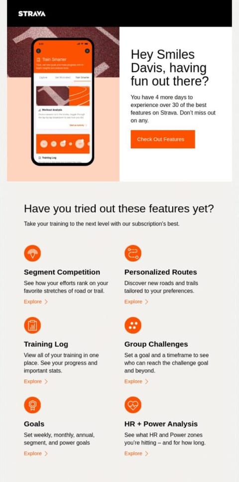 cross sell email example 2