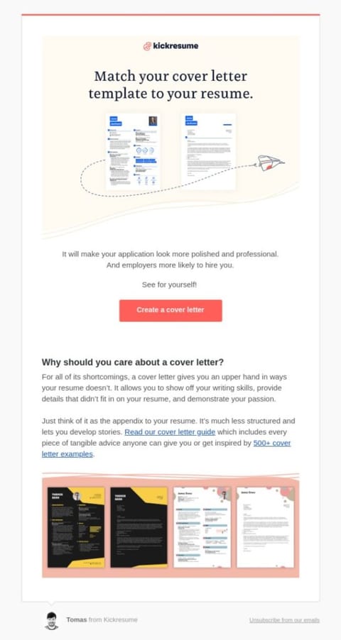 cross sell email example 5