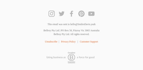 Christmas sale email footer design example 3