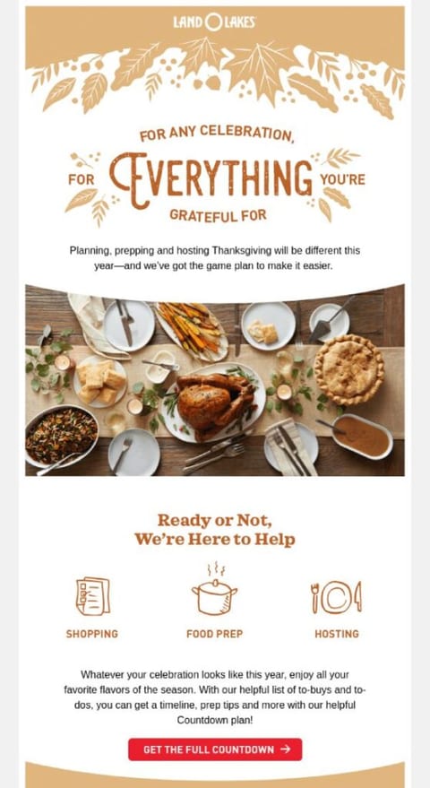 Land O Lakes Thanksgiving
