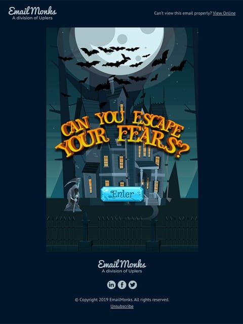 halloween email example 1